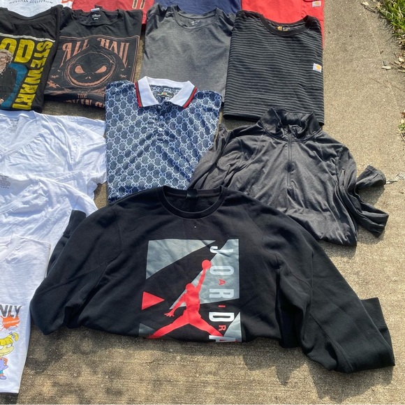 Bundle of men’s clothes short sleeve XL-XXL lot of clothes Y2K modern vintage - Picture 6 of 14